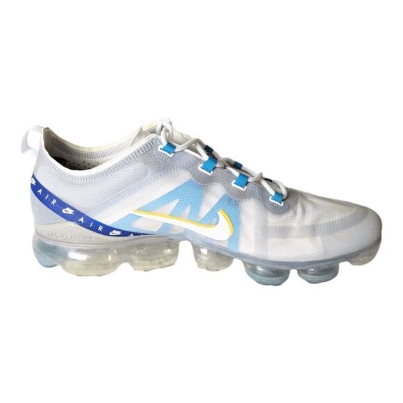 NIKE Air VaporMax 2019 "White University Gold Wolf Grey" Running Shoes Size 13 - Picture 6 of 9